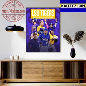 The LSU Tigers Are 2023 MCWS National Champions For The 7th Time In Program History Art Decor Poster Canvas