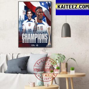 The USMNT Are The 2023 CONCACAF Nations League Champions Art Decor Poster Canvas