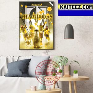 The Vegas Golden Knights Have Won Their First Stanley Cup In Franchise History Art Decor Poster Canvas