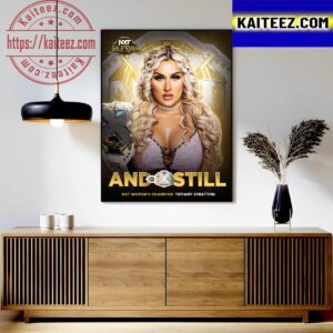Tiffany Stratton And Still WWE NXT Womens Champion In NXT Gold Rush Art Decor Poster Canvas