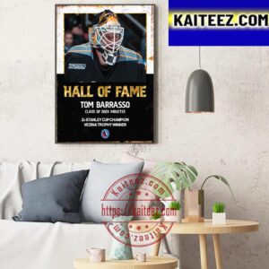 Tom Barrasso Hockey Hall Of Fame Class Of 2023 Art Decor Poster Canvas