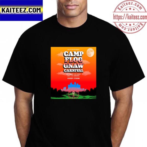 Tyler the Creator Presents Camp Flog Gnaw Carnival at Dodger Stadium Vintage T-Shirt