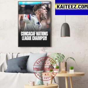 USMNT Are Back To Back CONCACAF Nations League Champs Art Decor Poster Canvas