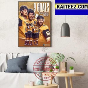 Vegas Golden Knights 9 Goals Is The Most Goals In A Stanley Cup Clinching Game Art Decor Poster Canvas