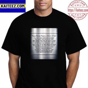 Vegas Golden Knights With Names For Champs 2022-2023 Stanley Cup Champions Vintage T-Shirt