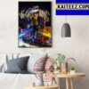 Vegas Golden Knights With Names For Champs 2022-2023 Stanley Cup Champions Art Decor Poster Canvas