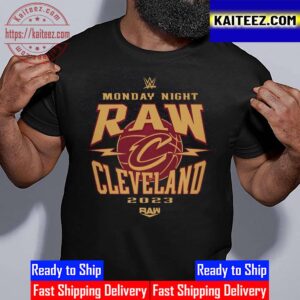WWE Monday Night RAW x Cleveland Cavaliers 2023 Vintage T-Shirt