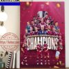 West Ham United Winners 2022-23 Europa Conference League Champions Art Decor Poster Canvas