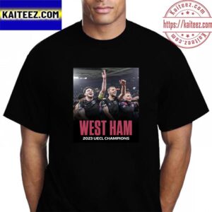 West Ham United Champions 2023 UECL Champions Vintage T-Shirt
