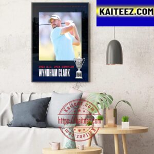 Wyndham Clark Wins The 2023 US Open Champion Art Decor Poster Canvas