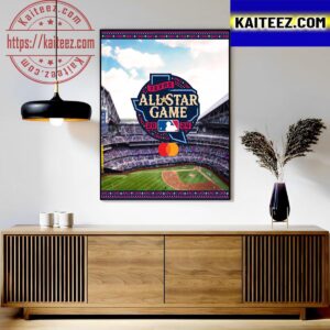 2024 MLB All Star Game In Texas Logo Art Decor Poster Canvas