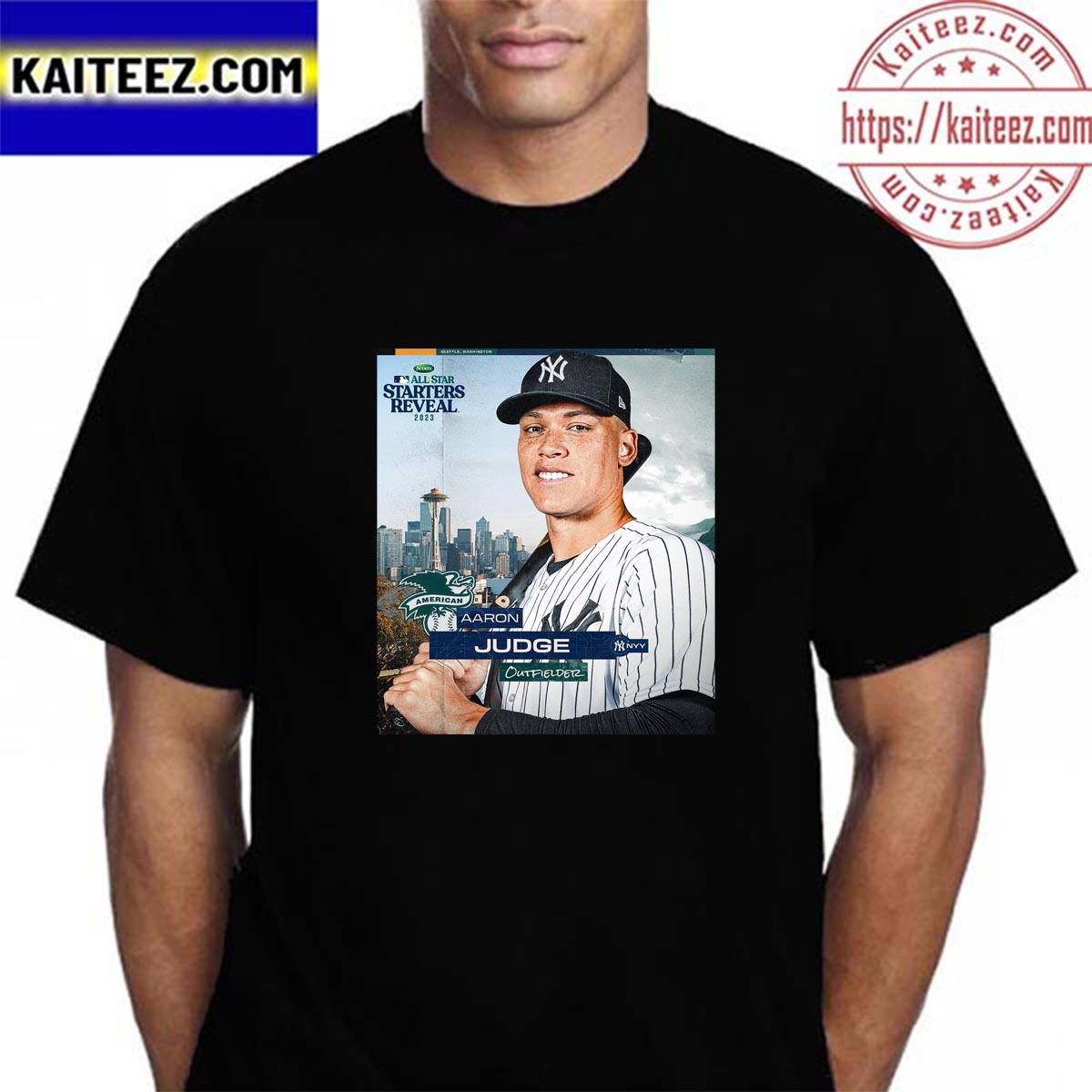 Aaron Judge Of American League In 2023 MLB All Star Starters Reveal Vintage  T-Shirt - Kaiteez