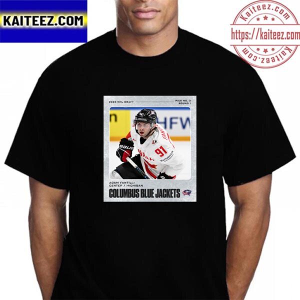 Adam Fantilli Is The Newest Member Of The Columbus Blue Jackets Vintage T-Shirt