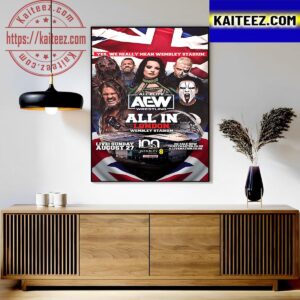 All Elite Wrestling All In London Wembley Stadium August 27 2023 Art Decor Poster Canvas