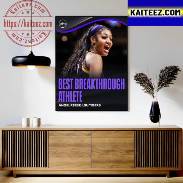 Angel Reese Wins The 2023 ESPY For The Best Breakthrough Athlete Art Decor Poster Canvas
