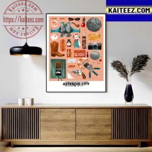 Asteroid City New Poster Art By Fan Art Decor Poster Canvas