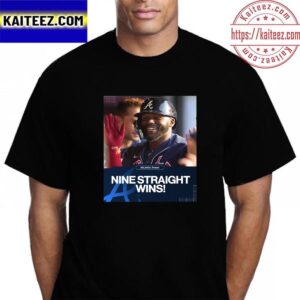 Atlanta Braves 9 Straight Wins In MLB Vintage T-Shirt
