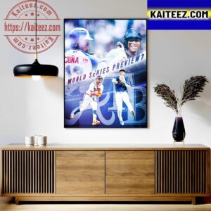 Atlanta Braves Vs Tampa Bay Rays In The 2023 World Series Preview Art Decor Poster Canvas