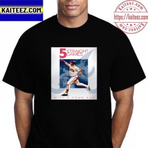 Austin Riley 5 Straight Games With A Home Run In MLB Vintage T-Shirt