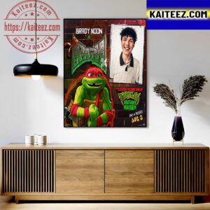 Brady Noon As Raph In TMNT Movie Mutant Mayhem Art Decor Poster Canvas