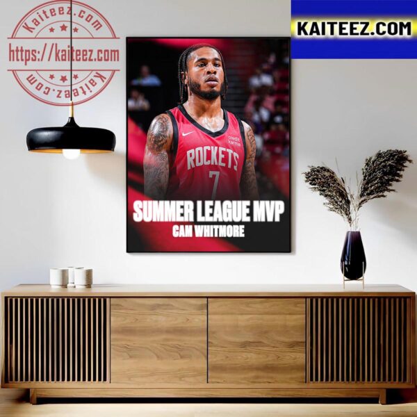 Cam Whitmore Is The NBA 2K24 Summer League Most Valuable Player Art Decor Poster Canvas