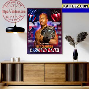 Carmelo Hayes And Still NXT Champion At WWE NXT GAB 2023 Art Decor Poster Canvas