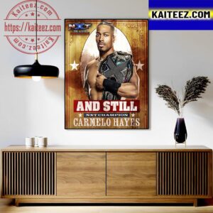 Carmelo Hayes And Still NXT Champion At WWE NXT The Great American Bash 2023 Art Decor Poster Canvas