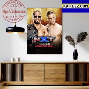 Carmelo Hayes Vs Ilja Dragunov At WWE NXT The Great American Bash Art Decor Poster Canvas