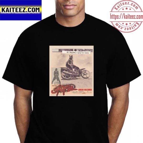 Circus Maximus Official Poster Of Travis Scott In Theaters July 27th 2023 Vintage T-Shirt