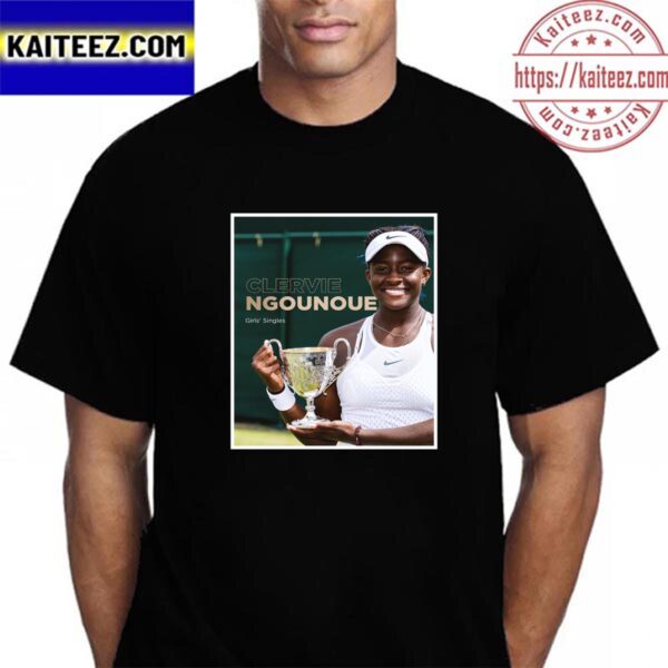 Clervie Ngounoue Is Girls Singles Champion At 2023 Wimbledon Vintage T-Shirt