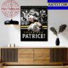 Congratulations To Patrice Bergeron On An Amazing NHL Career Art Decor Poster Canvas