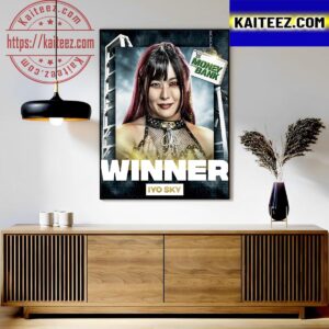Congratulations To Iyo Sky Is Winner At WWE Money In The Bank Art Decor Poster Canvas