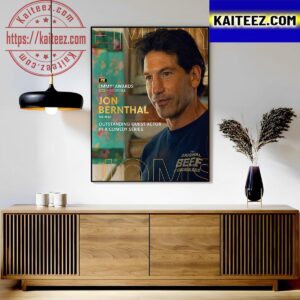 Congratulations To Jon Bernthal The Bear Win The 2023 Outstanding Guest Actor In A Comedy Series Art Decor Poster Canvas