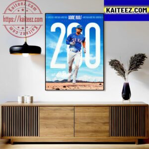 Congratulations To Marcus Semien On His 200th Career Round Tripper Art Decor Poster Canvas