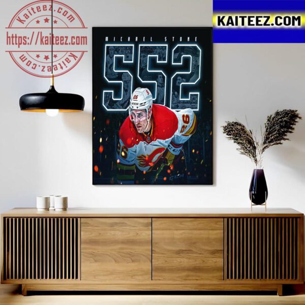 Congratulations To Michael Stone On NHL Playing Career Of 552 GP Art Decor Poster Canvas