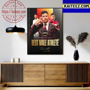 Congratulations To Patrick Mahomes Is The 2023 ESPY Best Male Athlete Art Decor Poster Canvas
