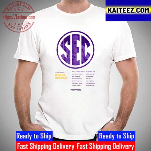 Congratulations To The Powerhouse LSU Tigers Are SEC 2023 First Year Academic Honor Roll Honorees Vintage T-Shirt