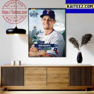 Corey Seager Of American League In 2023 MLB All Star Starters Reveal Art Decor Poster Canvas