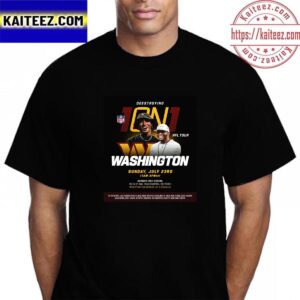Deestroying 1on1s NFL Summer Tour Continues On With Washington Commanders Vintage T-Shirt