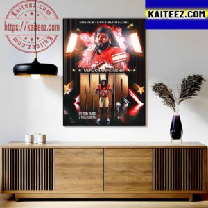 Deon Cain Is The 2023 USFL Championship MVP Art Decor Poster Canvas