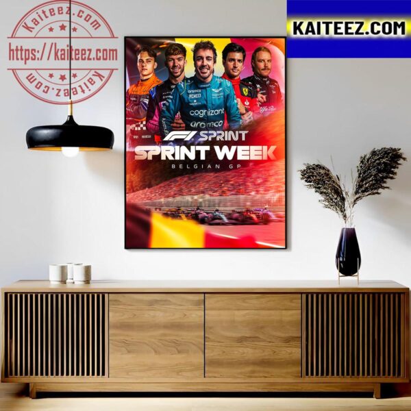F1 Sprint Week At Belgian GP Poster Art Decor Poster Canvas