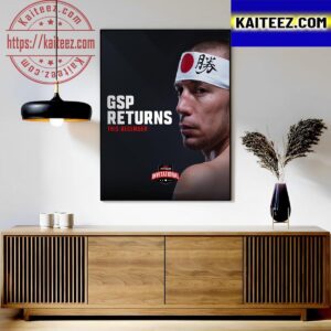 Georges St-Pierre GSP Is Returns This December In UFC Fight Pass Invitational Art Decor Poster Canvas
