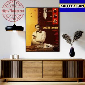Goldfinger Of Ian Fleming Official Poster Art Decor Poster Canvas