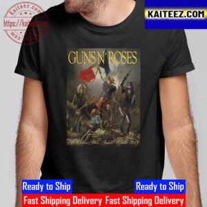 Guns N Roses World Tour La Defense Paris France July 13th 2023 Vintage T-Shirt