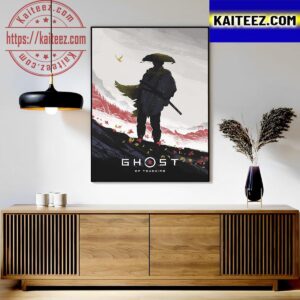 Happy Anniversary Ghost Of Tsushima Art Decor Poster Canvas