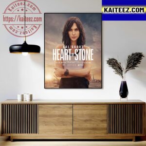 Heart Of Stone With Starring Gal Gadot Official Poster Art Decor Poster Canvas