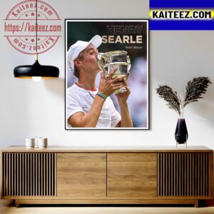 Henry Searle Is Boys Singles Champion At 2023 Wimbledon Art Decor Poster Canvas