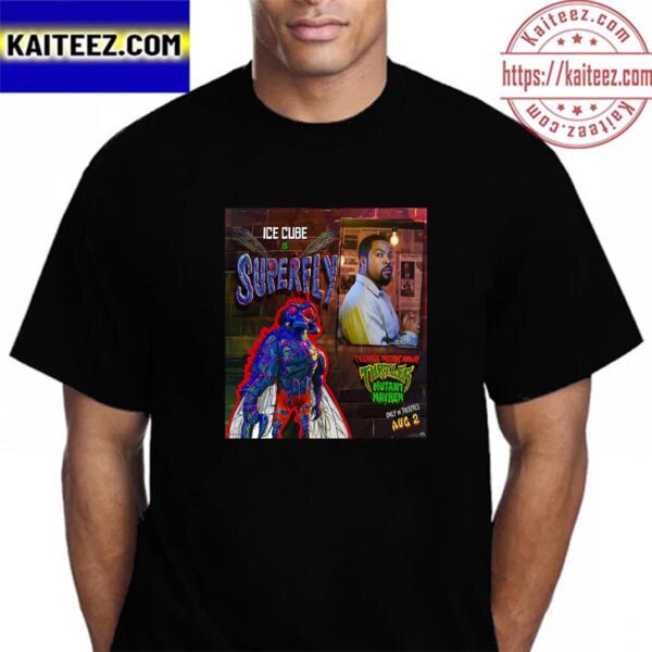 Ice Cube As Superfly In TMNT Movie Mutant Mayhem Vintage T-Shirt