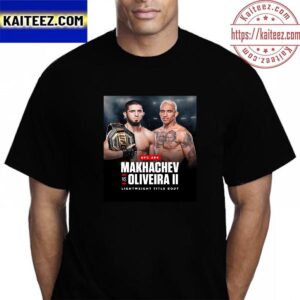 Islam Makhachev Vs Charles Oliveira Fights For Lightweight Title Bout At UFC 294 Vintage T-Shirt