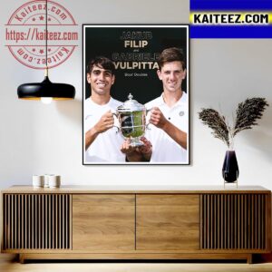 Jakub Filip And Gabriele Vulpitta Are Boys Doubles Champions At 2023 Wimbledon Art Decor Poster Canvas